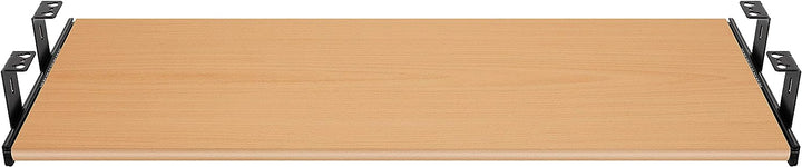 FIX&EASY Tastaturauszug mit Tastaturablage 600X400mm buche Dekor, Auszugschienen schwarz 400mm mit E