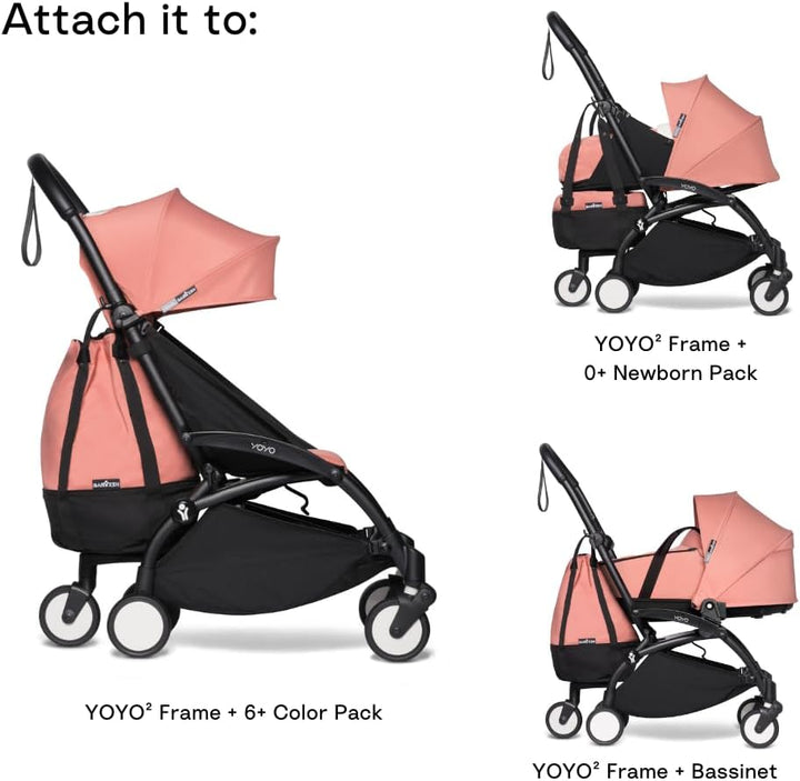 Babyzen YOYO Bag, Ginger - Robuster zusätzlicher Stauraum am YOYO2 Kinderwagen - Inklusive Rad und H