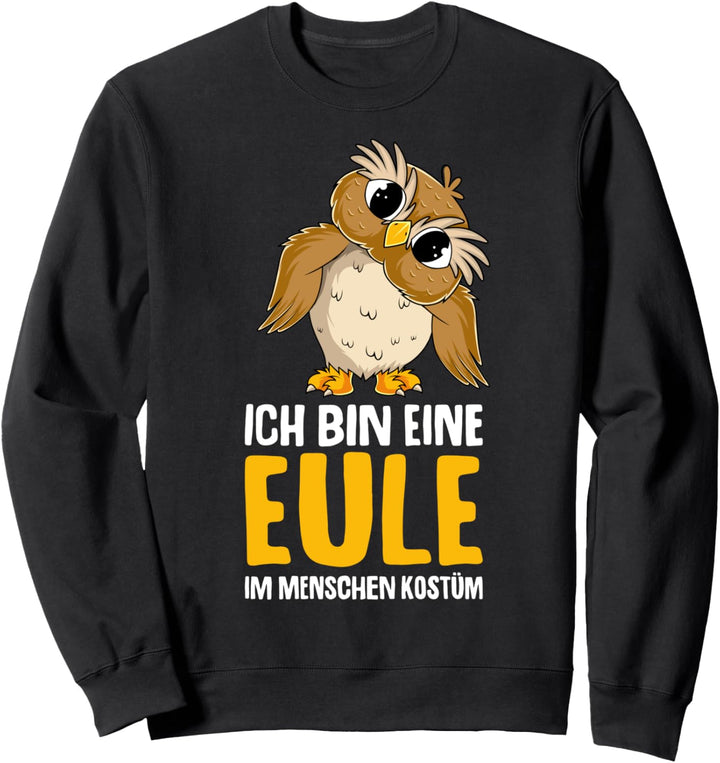 Eulen Kostüm Kinder Damen Mädchen Eule Sweatshirt
