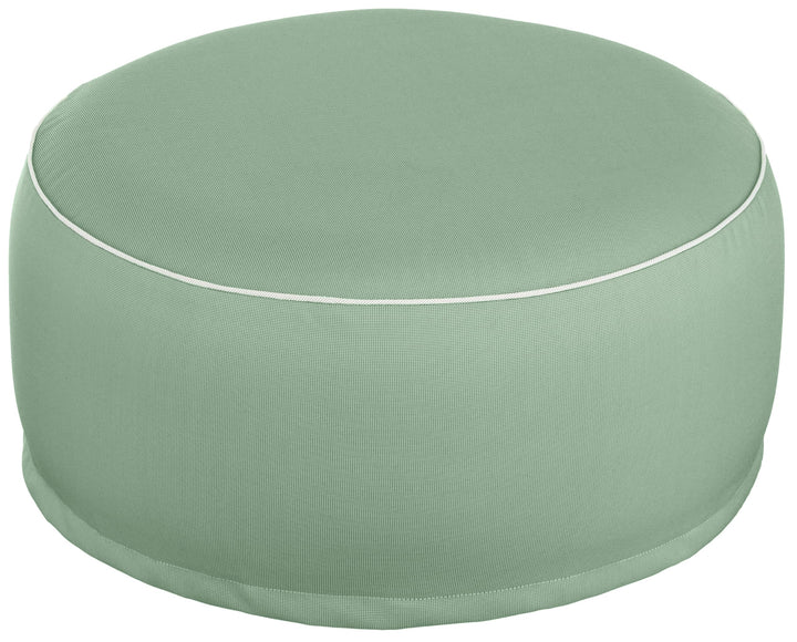 Brandsseller Outdoor Sitzhocker aufblasbar – Pouf Ø 55 x 25 cm – wasserabweisender Sitzsack für Gart