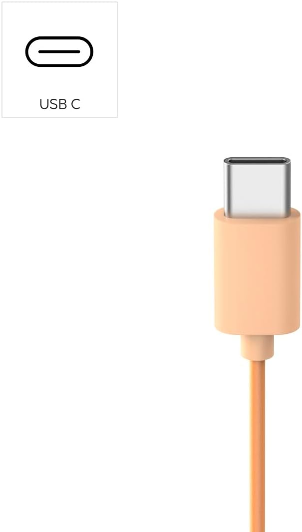 Hama Kopfhörer Fun C, On-Ear, Mikrofon, einseitige Kabelführung, USB-C, Orange, Orange