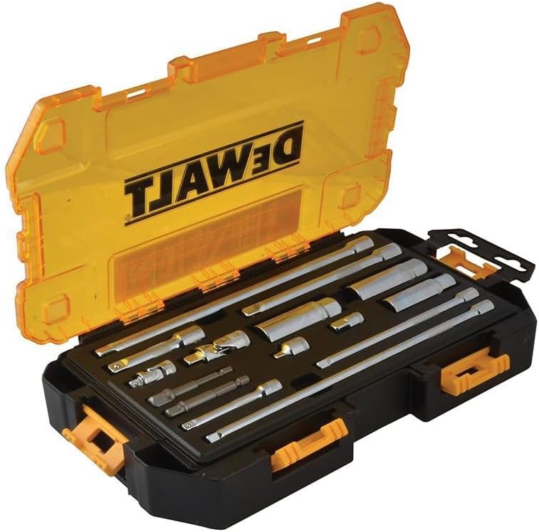 Stanley Tools DWMT73807 Robuster Steckschlüsselsatz, 15-teilig, 3/8 Zoll und 1/4 Zoll Antrieb