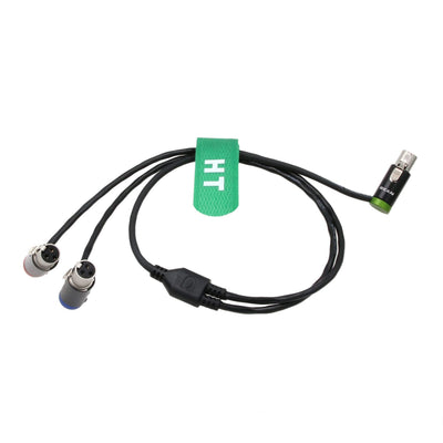 HangTon Audio-Y-Kabel für Zaxcom QRX200 Lectrosonics SRc5P Receiver auf Kamera-Mixer-Recorder, Low-P