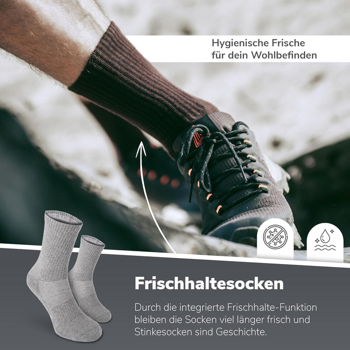 Safersox Mückenschutz Socken für Safari, Tropen, Garten &amp; Outdoor – Damen &amp; Herren 35-38 3er Vorteil