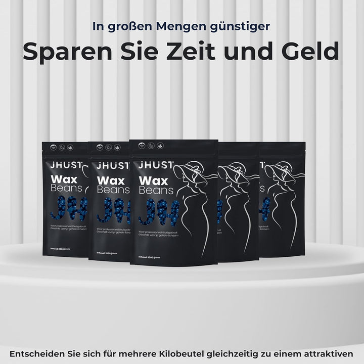 Heisswachs Perlen für Enthaarung, Waxing Bohnen für Körper, Intim &amp; Gesicht, Warmwachs ohne Streifen