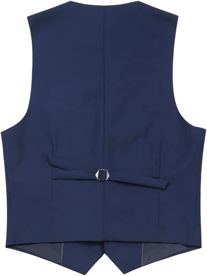 YOUTHUP Herren Weste Formell Slim Fit Anzugweste V-Ausschnitt Freizeit Gilet Herrenweste für Busines