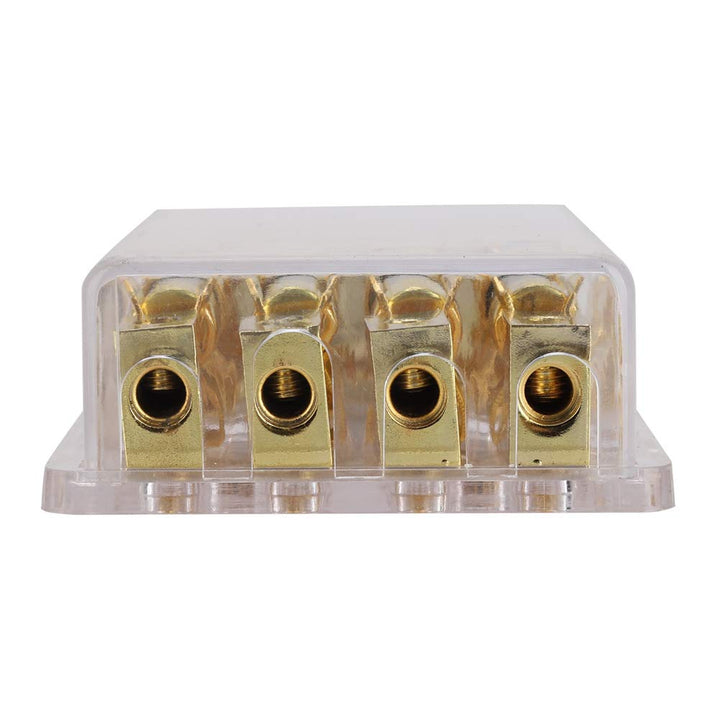 YWBL-WH 12V 60A Sicherungshalter für Auto-Audio-Schaltung, 1 in 4 Möglichkeiten 4GA (6GA / 8GA) * 3