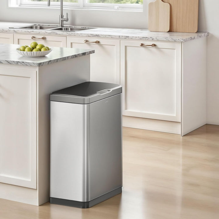 EKO Mirage Sensor Mülleimer 2x20L Mülltrenner (27 x 46 x 65.5 cm, Bewegungssensor, Dämpfer-System, F