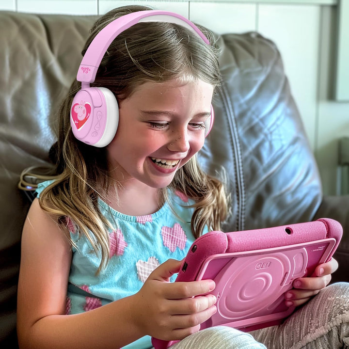 OTL Technologies Peppa Pig Kinder-Kopfhörer mit Lautstärkeregler und Audio-Sharing-Kabel