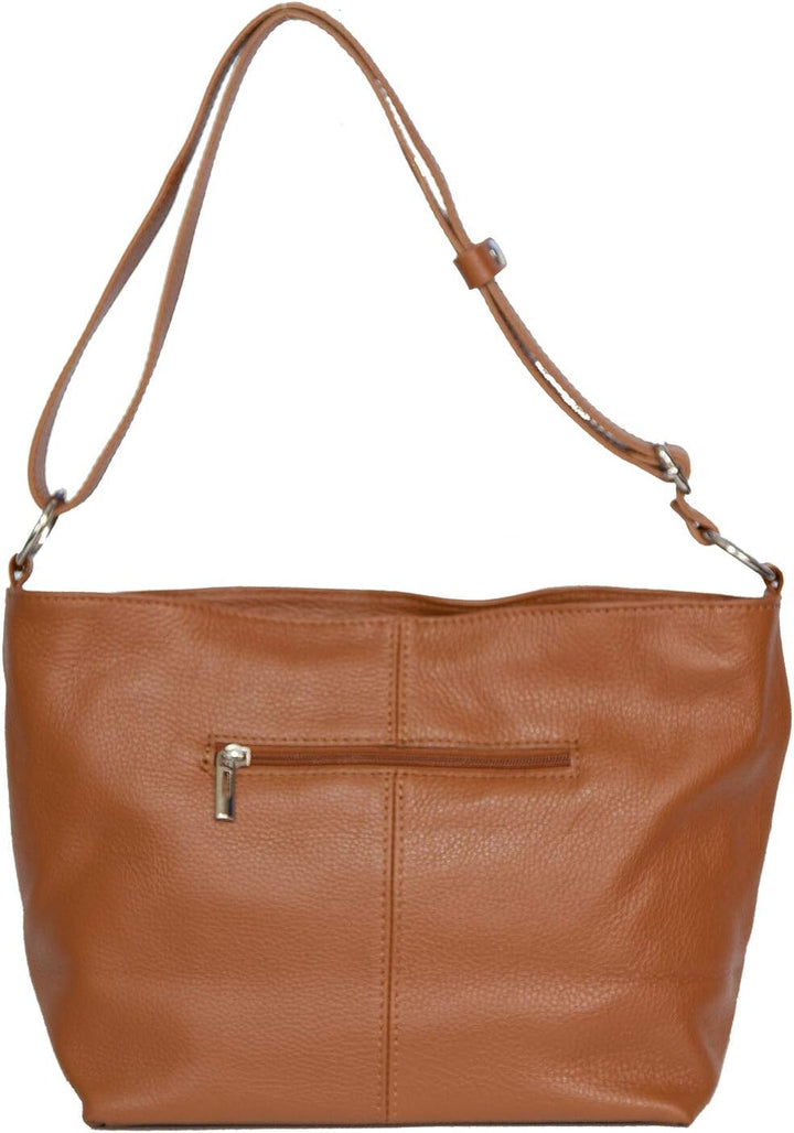 LucieElle Damen Ledertasche, Umhängetasche, Leder, Damen, Schultertasche, Leder, italienisch, Handta