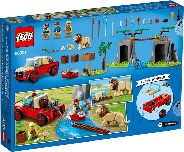 Collectix Lego Set - City Tierrettungs-Geländewagen 60301 + Tierrettungs-Quad 60300
