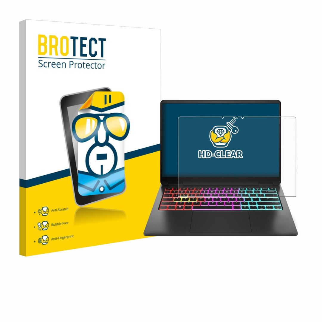 BROTECT Schutzfolie für HP Omen Transcend 14 Displayschutz Folie Made in Germany, Ultra-Klar