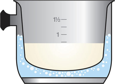 Tescoma doppelwandiger Simmertopf mit Deckel und Überdruckventil, induktionsgeeignet, Ø 16 cm, 2l