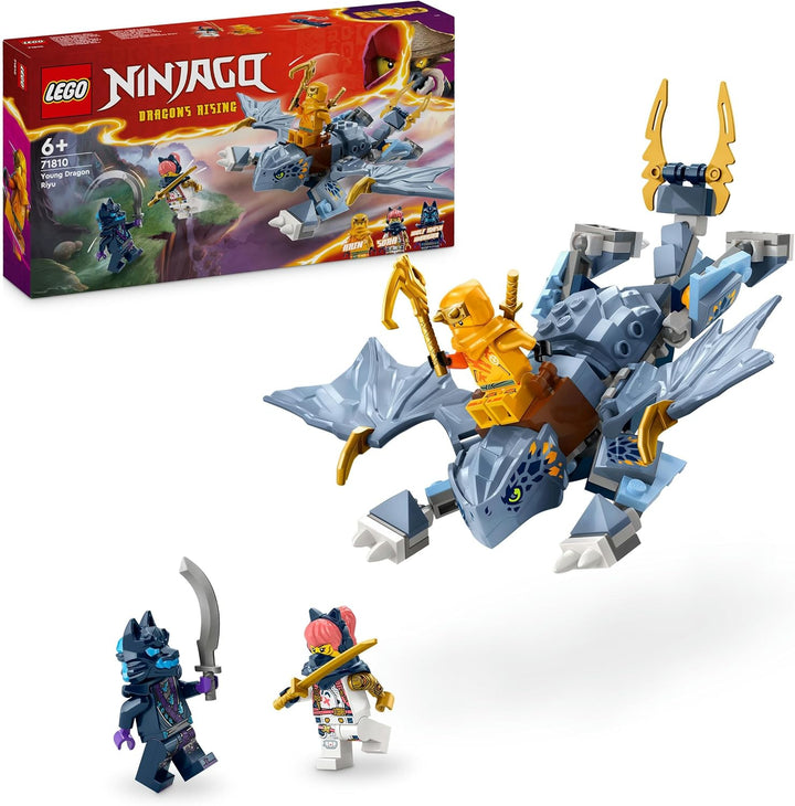 LEGO NINJAGO Egalt der Meisterdrache, Ninja-Set mit Drachen-Spielzeug & NINJAGO Riyu der Babydrache,