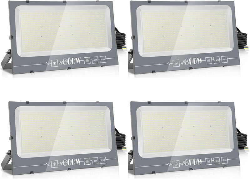 loyal LED Strahler Aussen Fluter Aussen: 600W Superhell Scheinwerfer 3000K Warmweiss 60000LM - IP66