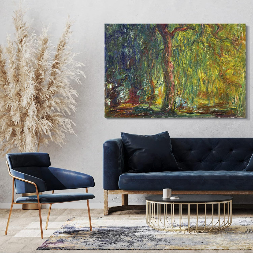 Printed Paintings Leinwand (80x60cm): Claude Monet - Trauerweide 80x60 cm, 80x60 cm