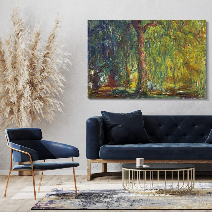 Printed Paintings Leinwand (80x60cm): Claude Monet - Trauerweide 80x60 cm, 80x60 cm