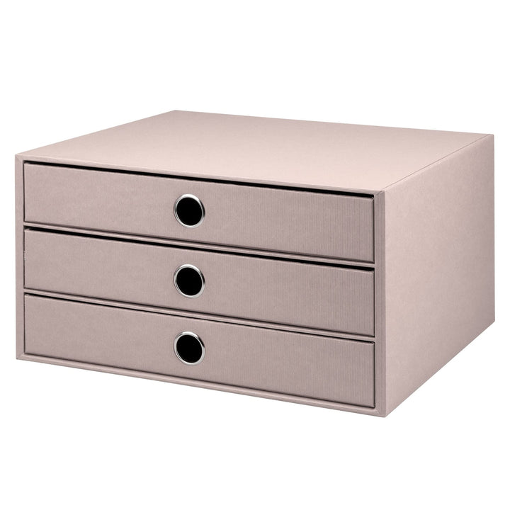 Rössler SOHO 3er Schubladenbox A4 aus Papier | Büro Organizer Schreibtisch| Schubladen Organizer Bür