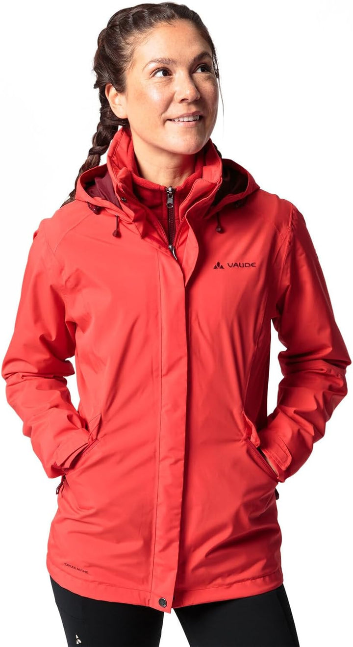 VAUDE Rosemoor - Regenjacke Damen 38 flame, 38 flame