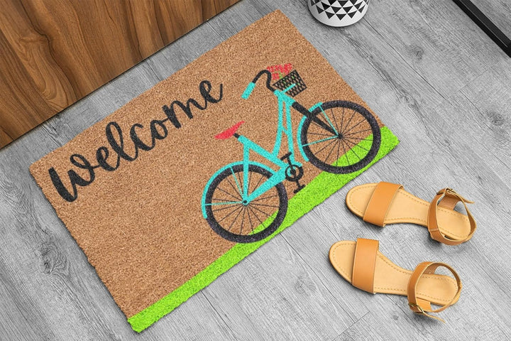 KOKO DOORMATS Kokos Fussmatte aussen mit Anti-Rutsch PVC | Lustige Türmatte Home Sweet Home | Umwelt
