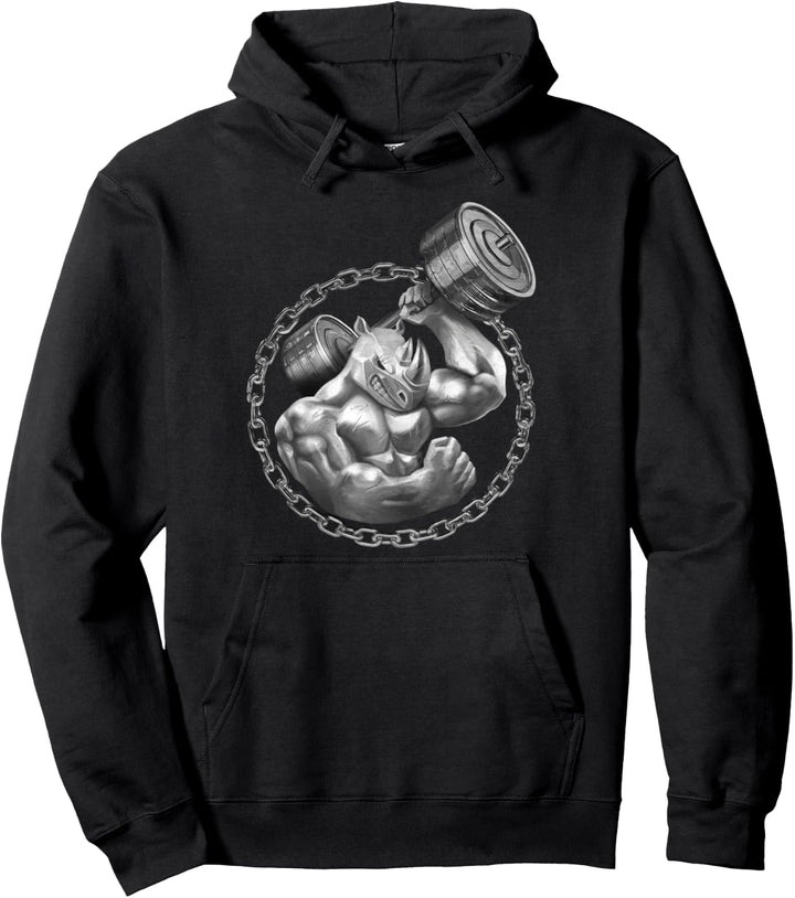 Nashorn Beast Training Workout Muskeln Gym Fitness Pullover Hoodie