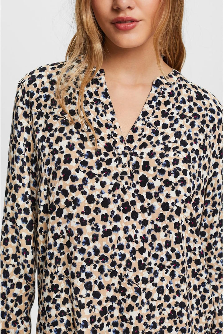 ESPRIT Damen Bluse, 288/Sand 4