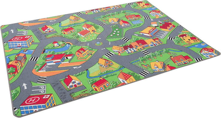 Pergamon Strassenteppich Beidseitig Kinder Spielteppiche für Kinderzimmer und Spielzimmer 200x300 cm