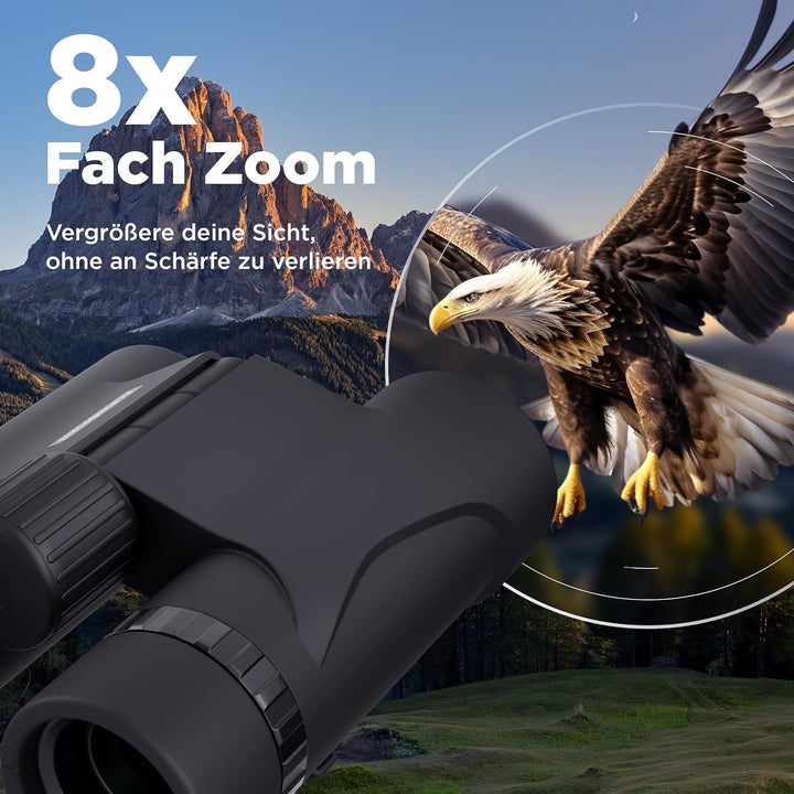 Taschenfernglas 8x21 - Mini Fernglas - [UNVERGESSLICHE MOMENTE] - leicht & kompakt - TESTSIEGER - fü