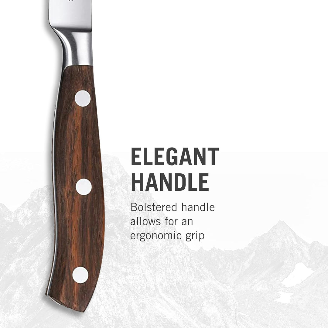 Victorinox, Grand Maître, Profi Steakmesser, Extra Scharfe Klinge, gerader Schliff, 12 cm, Edler Hol