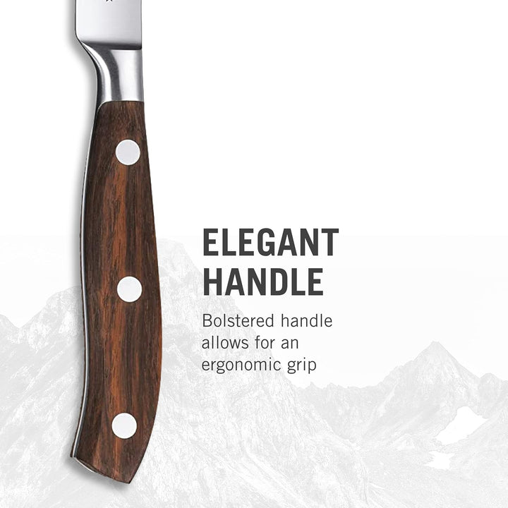 Victorinox Grand Maître, Profi Steakmesser-Set, 4-teilig, Extra Scharfe Klinge, gerader Schliff, 12