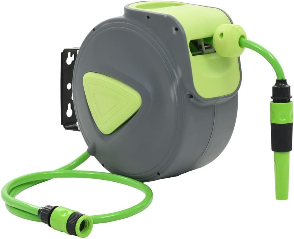 vidaXL Automatische einziehbare Wasserschlauchtrommel zur Wandmontage, 32,8 Zoll / 65,6 Zoll / 98,4
