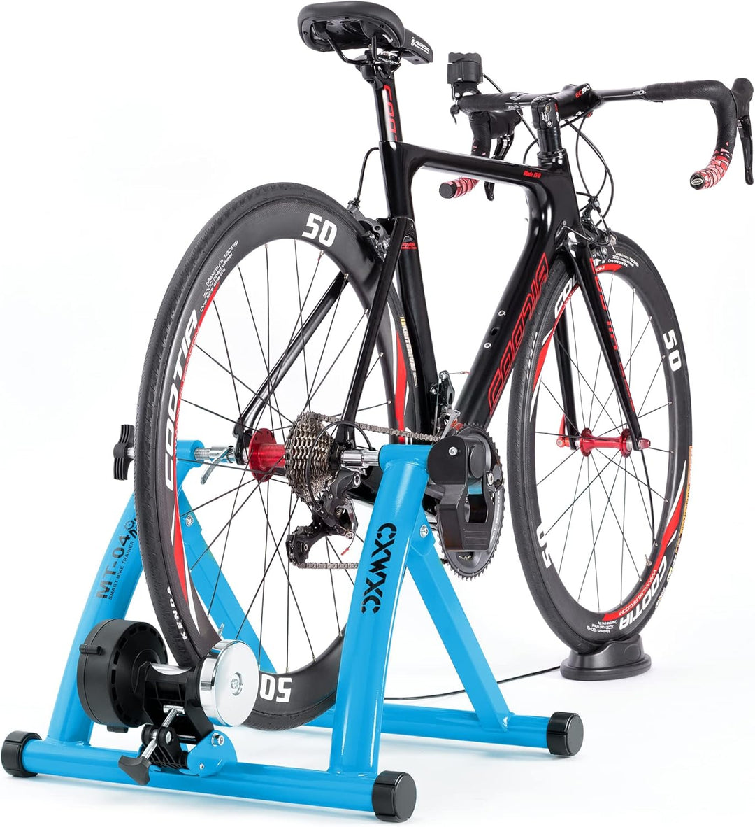 CXWXC Fahrrad Rollentrainer Indoor für 26-29 Zoll Reifen Rennrad Rollentrainer Klappbarer Fahrradrol