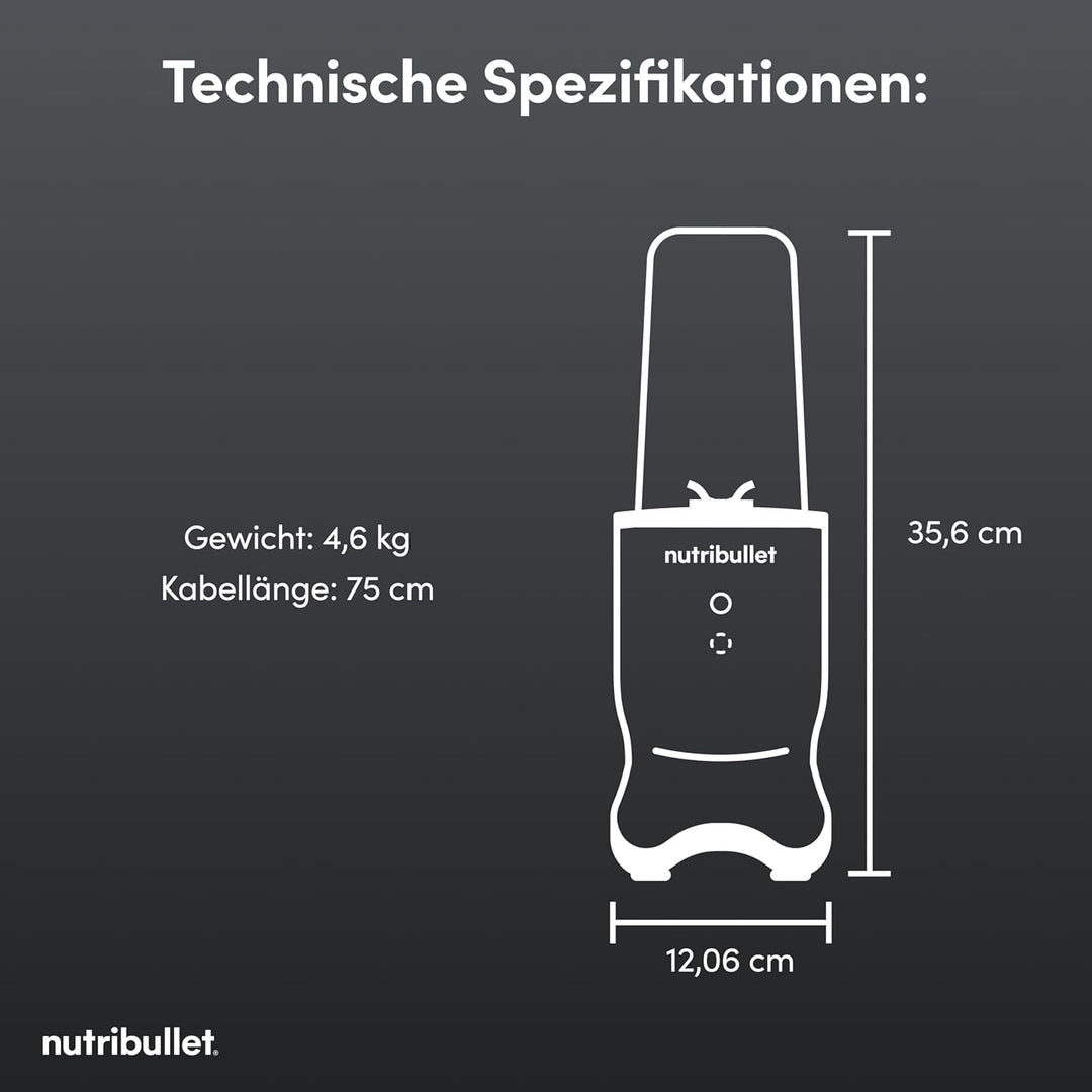 Nutribullet Ultra x McLaren F1 Team - Mixer, Smoothie Maker mit Tritan Bechern 700/900 ml, leise Tec