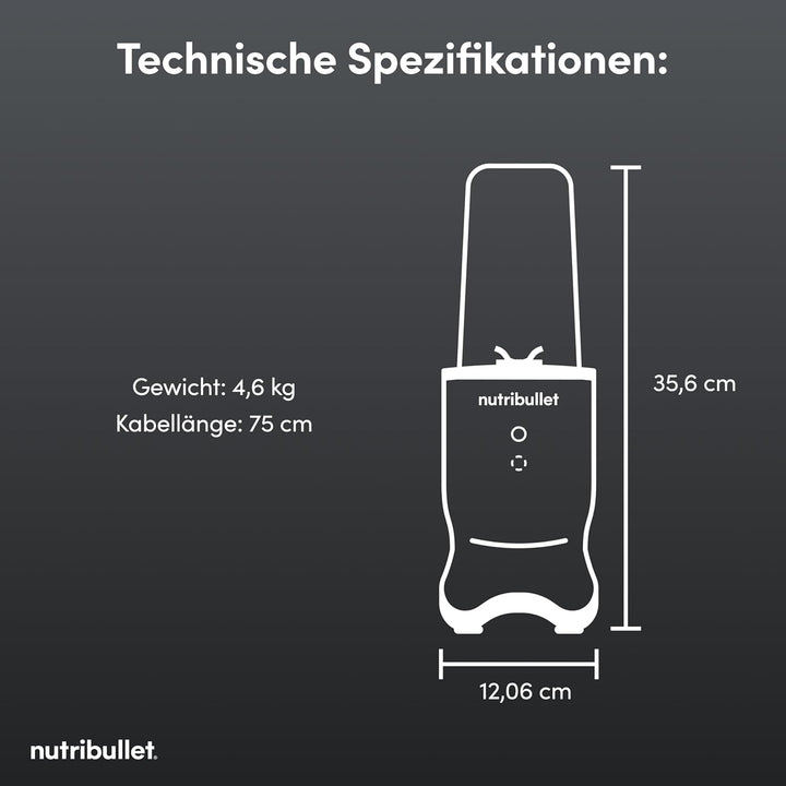 Nutribullet Ultra x McLaren F1 Team - Mixer, Smoothie Maker mit Tritan Bechern 700/900 ml, leise Tec