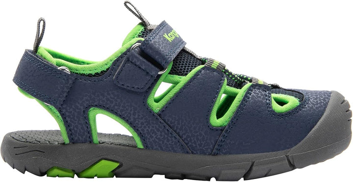 KangaROOS Jungen K-Trek Sandale 29 EU Dk Navy Lime, 29 EU Dk Navy Lime