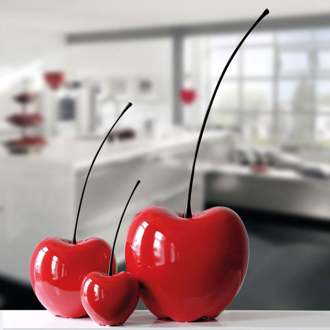 Casablanca 36407 Skulptur - Dekoobjekt - Kirsche "Passion" - Keramik - rot 60 x 25 cm