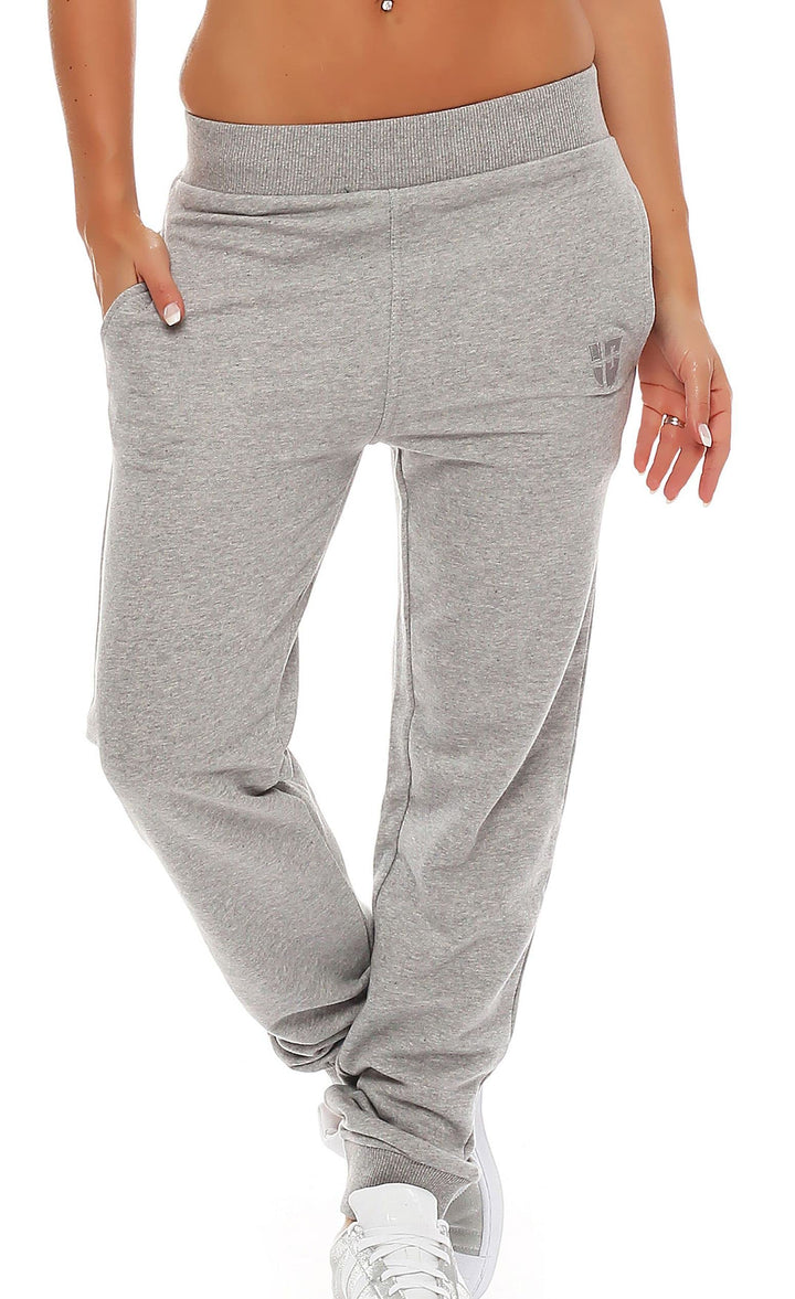 Damen Jogginghose Komfortable Trainingshose für Sport und Freizeit 4XL Hellgrau, 4XL Hellgrau