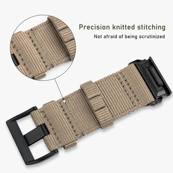 YOOSIDE Verbessert QuickFit 26mm Nylon Armband für Garmin Fenix 7X / Fenix 6X / Fenix 5X / Enduro, S
