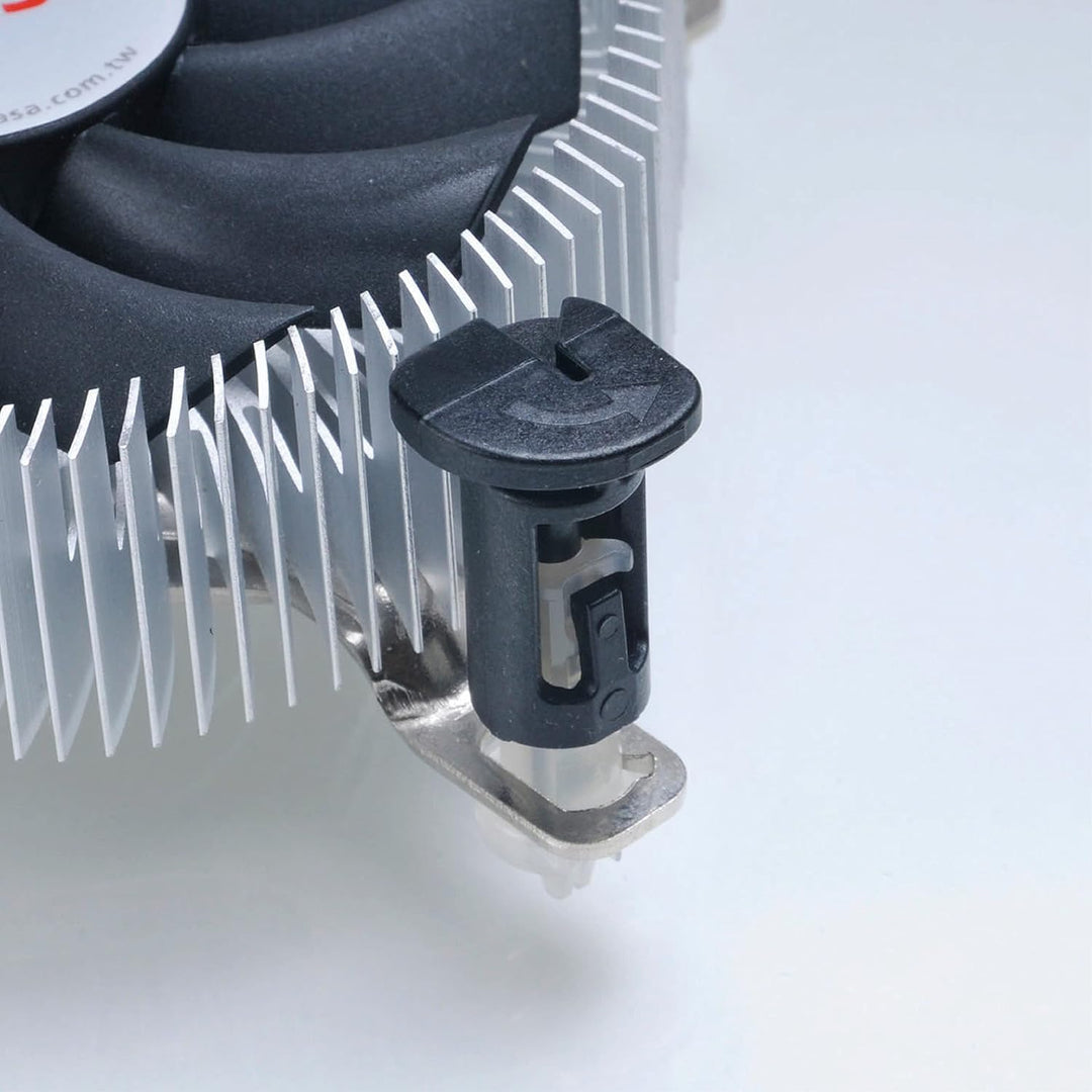 Akasa Aluminium Intel Mini-ITX cooler | TDP 35W | 26mm Low Profile CPU Cooler | 74mm PWM Fan | Heats