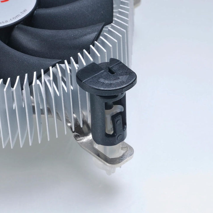 Akasa Aluminium Intel Mini-ITX cooler | TDP 35W | 26mm Low Profile CPU Cooler | 74mm PWM Fan | Heats