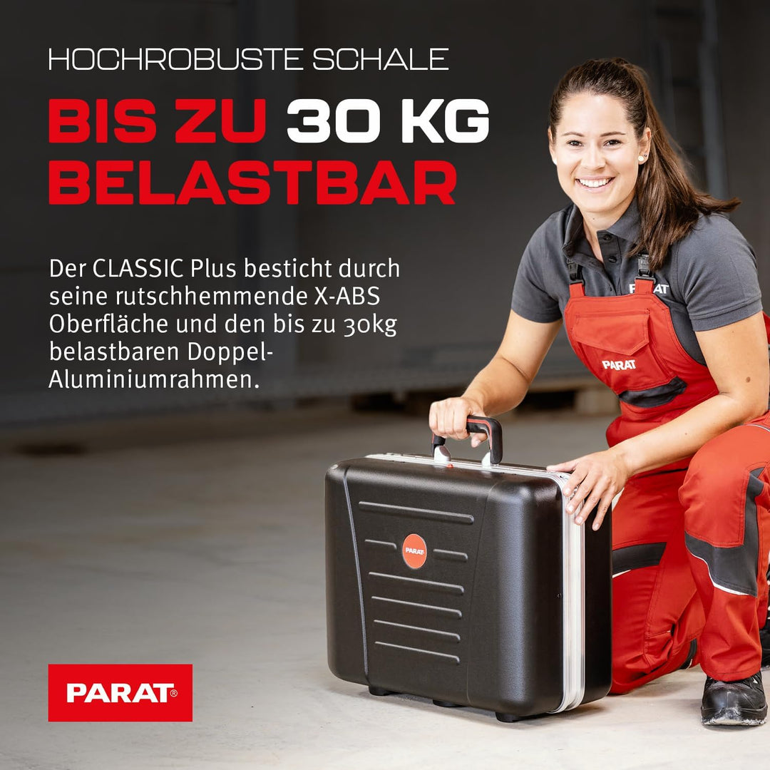 PARAT CLASSIC Plus CP-7 | Werkzeugkoffer leer | Für 51 Werkzeuge | Inkl. BASIC Roll-Up Case 8 | Hand