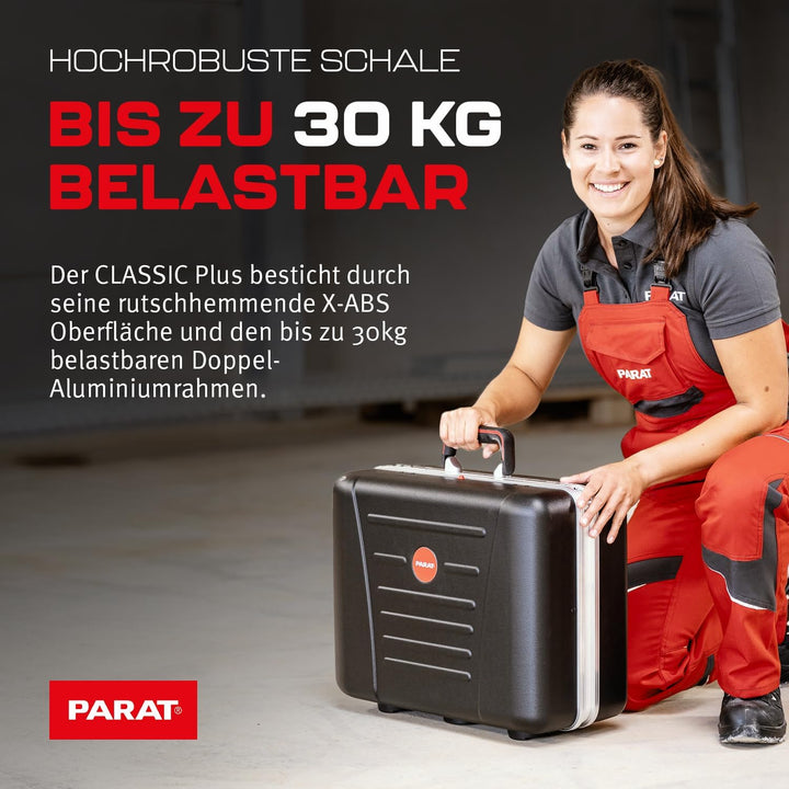 PARAT CLASSIC Plus CP-7 | Werkzeugkoffer leer | Für 51 Werkzeuge | Inkl. BASIC Roll-Up Case 8 | Hand