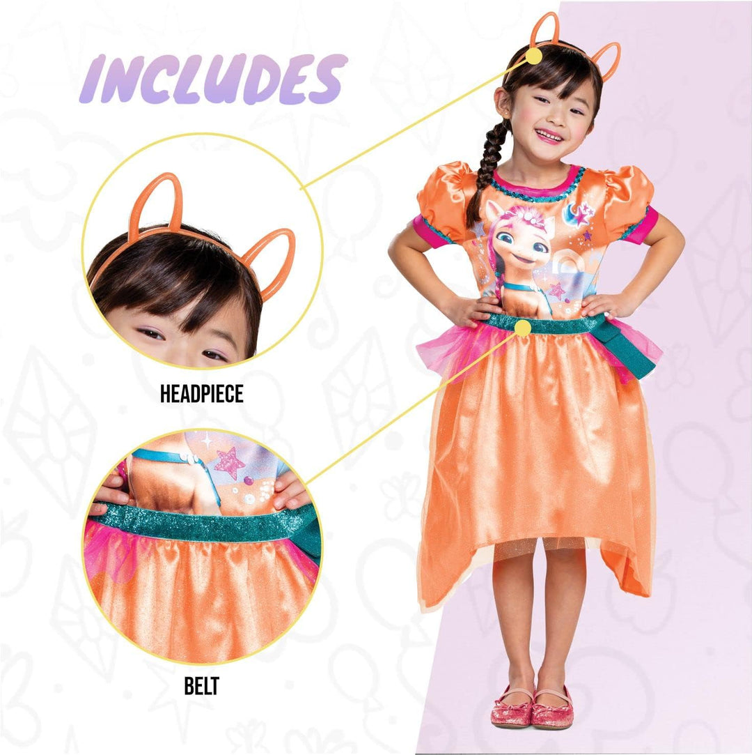 DISGUISE My Little Pony A New Generation Fancy Dress Costume Sunny Starscout for Kids Size Small