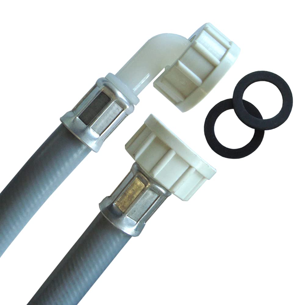 Waschmaschinenzulaufschlauch, 3/4"ÜM x 3/4"ÜM 90°Bogen 9,00m / 9.000mm, 9,00m / 9.000mm