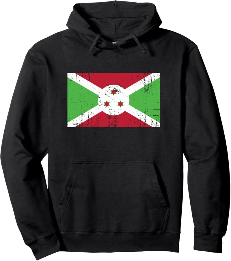 Burundi Flagge-Fahne Geschenk Fussball-Fan Sport Pullover Hoodie