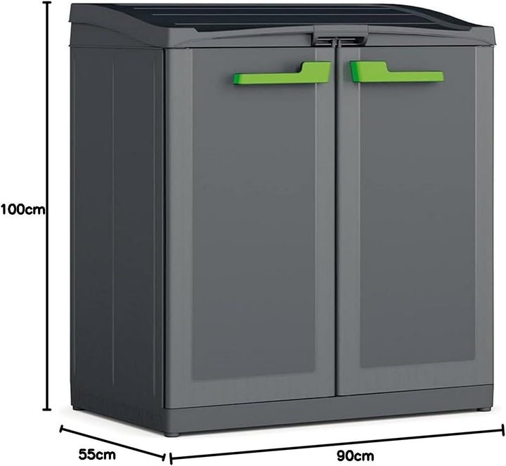 Kis Kunststoffschrank "Moby recycling", 1 Stück, anthrazit grau, 9961200 0708 02