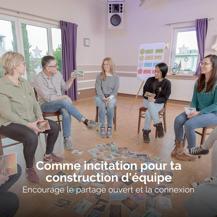 metaFox | Pack de cartes postales Grandir ensemble | 52 cartes pour le coaching et consolidation d'é
