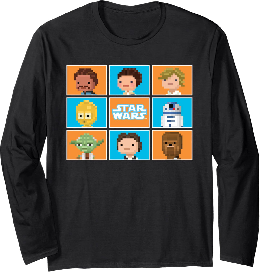 Star Wars Rebels 8-Bit Pixelated Langarmshirt