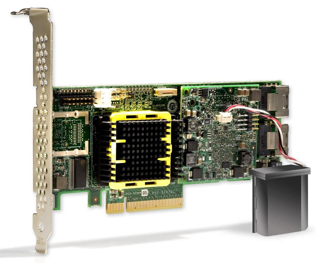 Adaptec MaxIQ 5805ZQ Speichercontroller (RAID, 8 Sender/Kanal, SATA-300 / SAS Low Profile, PCI Expre