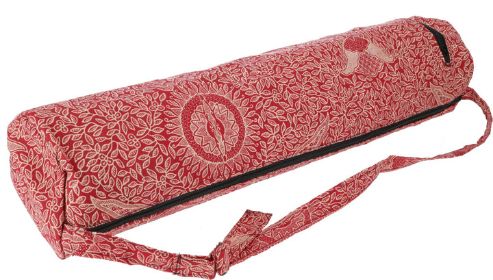 GURU SHOP Yogamatten-Tasche Indonesische Batik, Unisex - Erwachsene, 65x20x20 cm Rot, Rot
